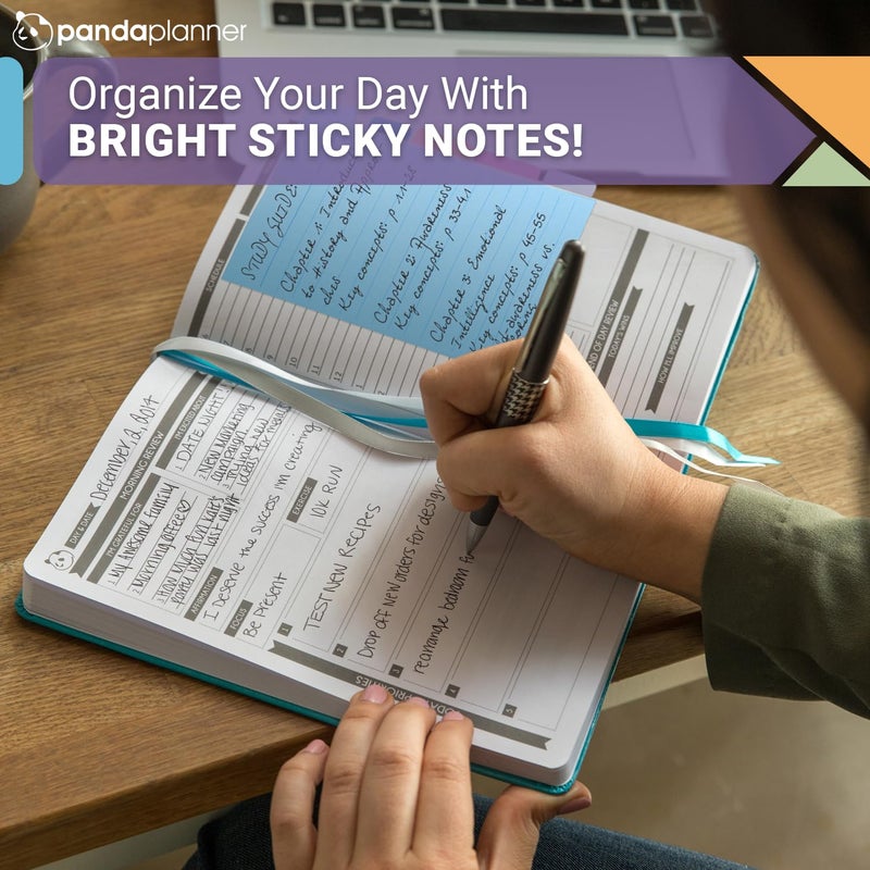 Panda Planner Sticky Notes Set â€“ 140 Spring Colors Sticky Notes for Home, Office, & School â€“ Tabbed, Dotted, Blank, & Lined Sticky Notes for Productivity & Organization (Spring Colors) - Image 5